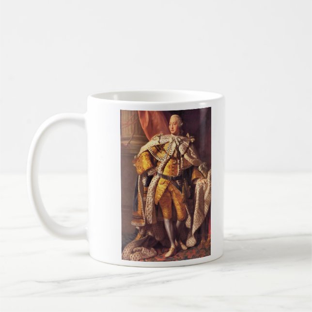Caneca De Café Rei inglês George III pelo estúdio de Allan Ramsay (Esquerda)