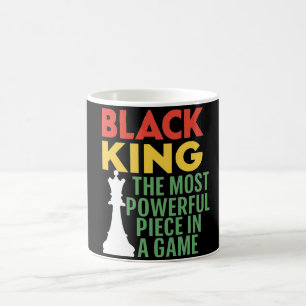 Caneca De Café "Rei Negro: A Peça Mais Poderosa