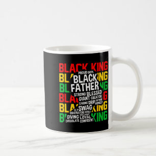 Caneca De Café Rei Negro Orgulhoso Pai Negro Africano História Ne