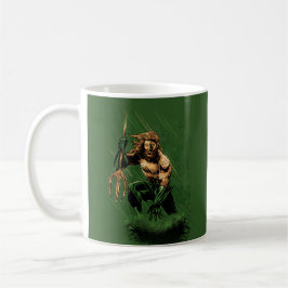 Caneca De Café Rei Oceano Guerreiro Tridente Arte de Quadrinhos D