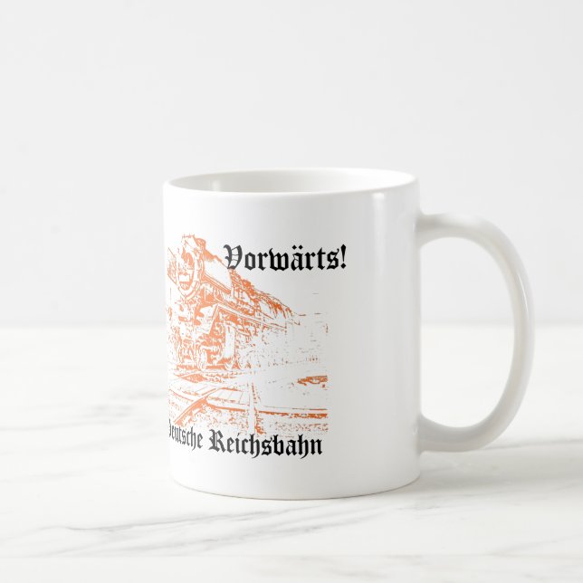 Caneca De Café Reichsbahn desenho (Direita)
