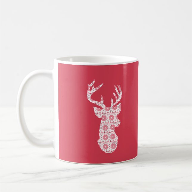 Caneca De Café Reinador de Natal do Winter Knit (Esquerda)