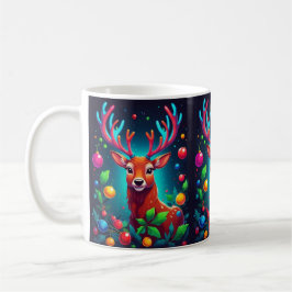 Caneca De Café "Reindeer & Baubles" Natal