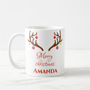 Caneca De Café Reindeer decor - Feliz Natal