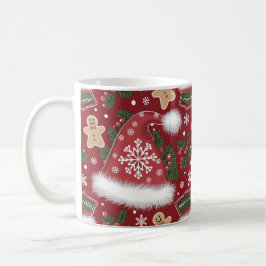Caneca De Café Reindeer e Holly Design de Natal