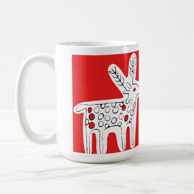 Caneca De Café Reindeer Kiss R Café Mug (Esquerda)