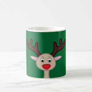Caneca De Café Reindeer personagem de desenho animado