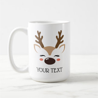 Caneca De Café Reindeer Personalizado Cacau Quente ou Mug de Café
