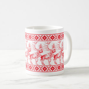 Caneca De Café Reindeer Toile de Jouy Mug