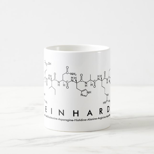 Caneca De Café Reinhardt peptide nome mug (Centro)