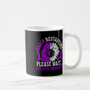 Caneca De Café Reinício Do Cérebro Aguarde Epilepsia Epiléptica A