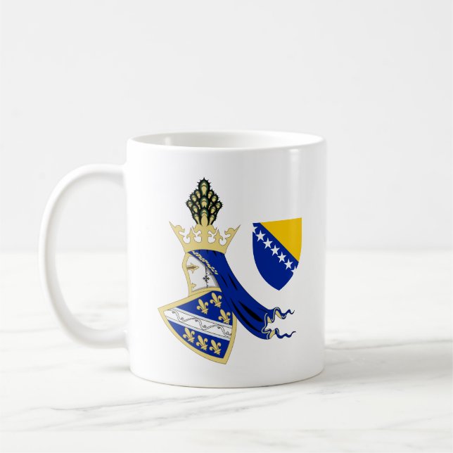 Caneca De Café Reino da Bósnia casaco de armas (Esquerda)
