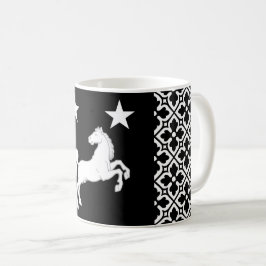 Caneca De Café Reino de Meridies Populace Crachá Café Mug