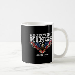 Caneca De Café Rejeitando Reis Desde 1776 Byld Eagle Patriotic Us