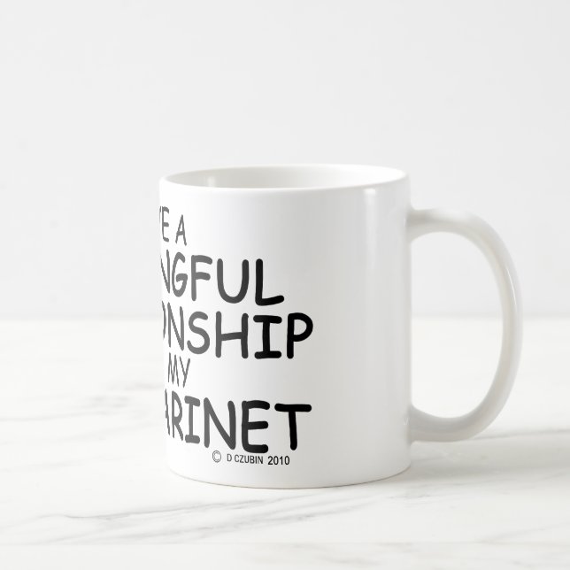 Caneca De Café Relação Significativa Bass Clarinet (Direita)