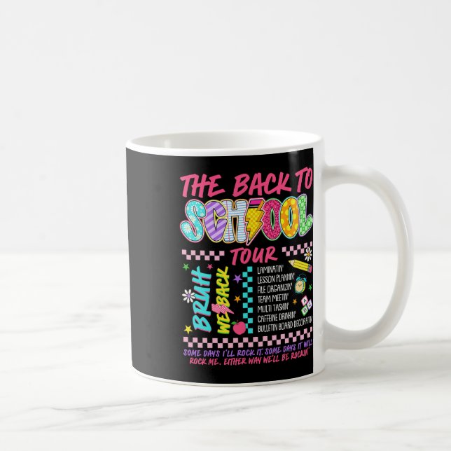 Caneca De Café Relâmpago Abcd De Volta à Escola Tour Bruh Nós Ba (Direita)