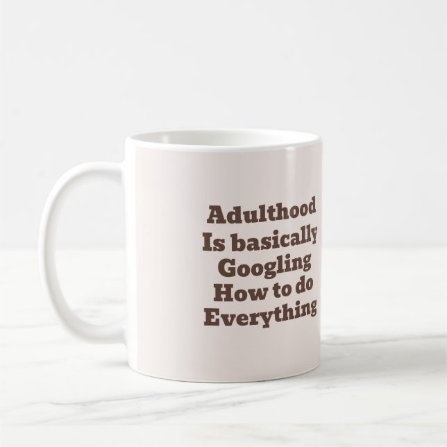 Caneca De Café Relatable Adulting Mug (Esquerda)