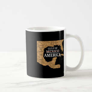 Caneca De Café Relatório Do Mapa Do Golfo Dos Estados Unidos Da A