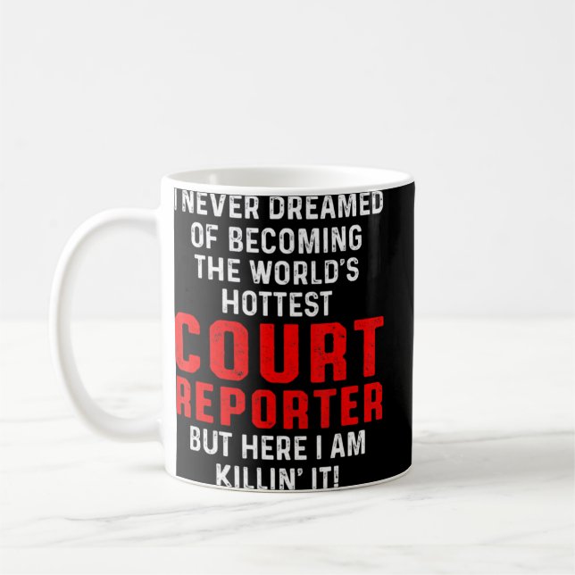 Caneca De Café Relatório do Tribunal de Justiça sobre o Tribunal  (Esquerda)