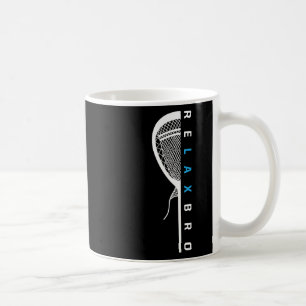 Caneca De Café Relax Bro Funny Lacrosse Player Piada Lacrosse Sti