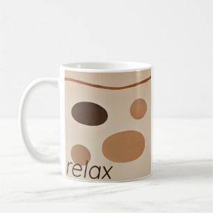 Caneca De Café Relax Mug - Coleção De Retretação De Zen Moles