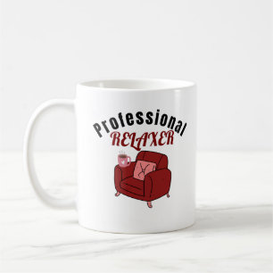 Caneca De Café Relaxador Profissional Design Divertido de Relaxam