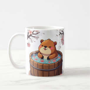 Caneca De Café Relaxamento da Capivara na Banheira de Hidromassag