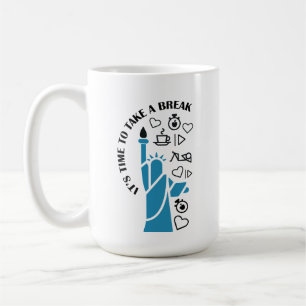 Caneca De Café Relaxando as vibrações cheias de calafrios, faça u