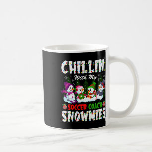 Caneca De Café Relaxando Com Meu Treinador de Futebol Snowmies Na