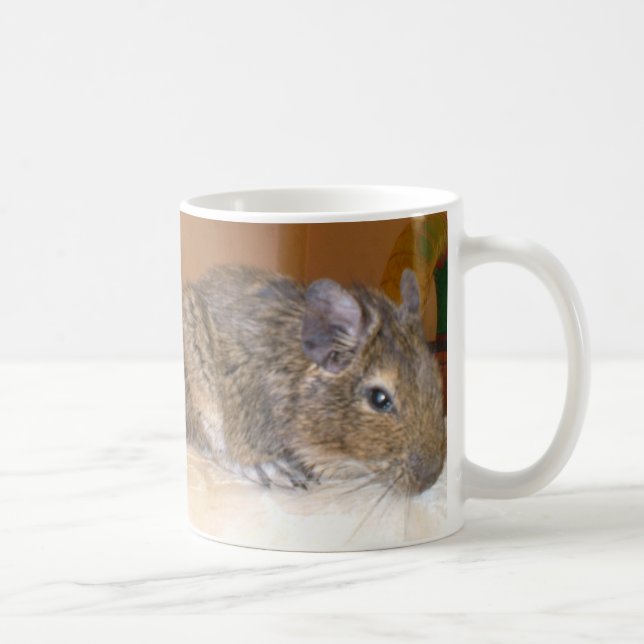 Caneca De Café Relaxando Degu Mug (Direita)