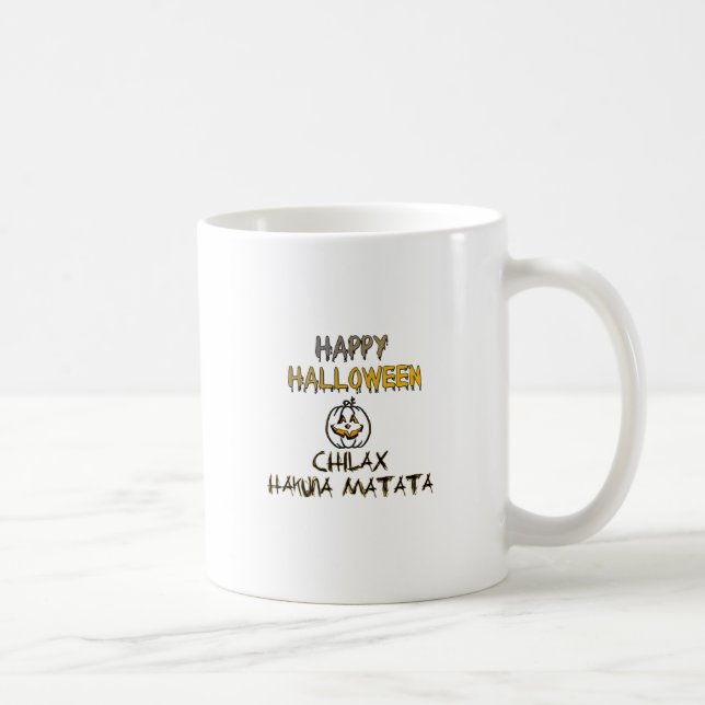 Caneca De Café Relaxe a Coleção Feliz de Halloween (Direita)