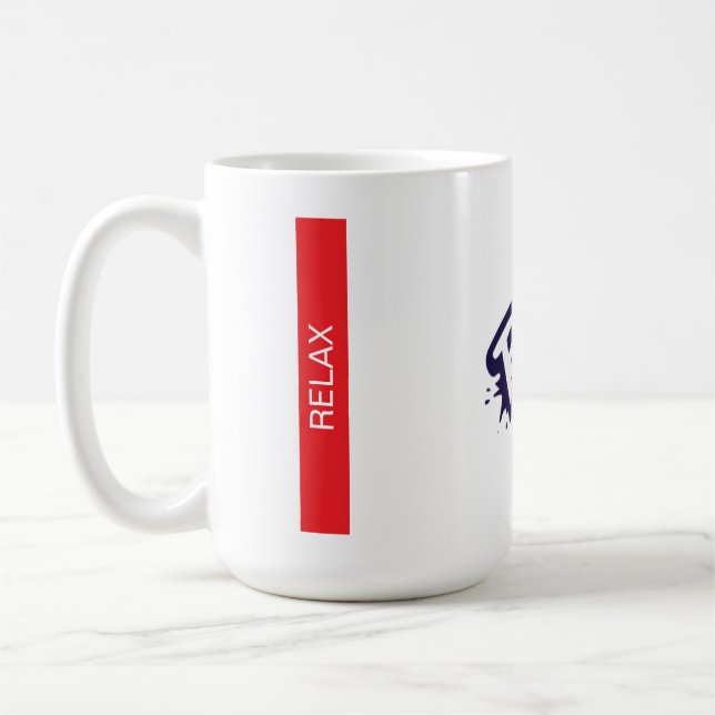 Caneca De Café Relaxe Clássico Mug, 11 oz (Esquerda)