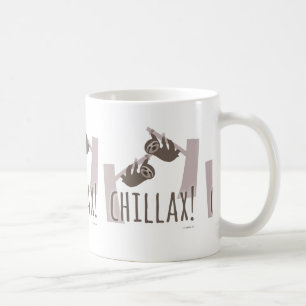 Caneca De Café Relaxe com o Chillax Sloth