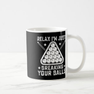 Caneca De Café Relaxe Estou Quebrando Sua Reprodução De Piscina B