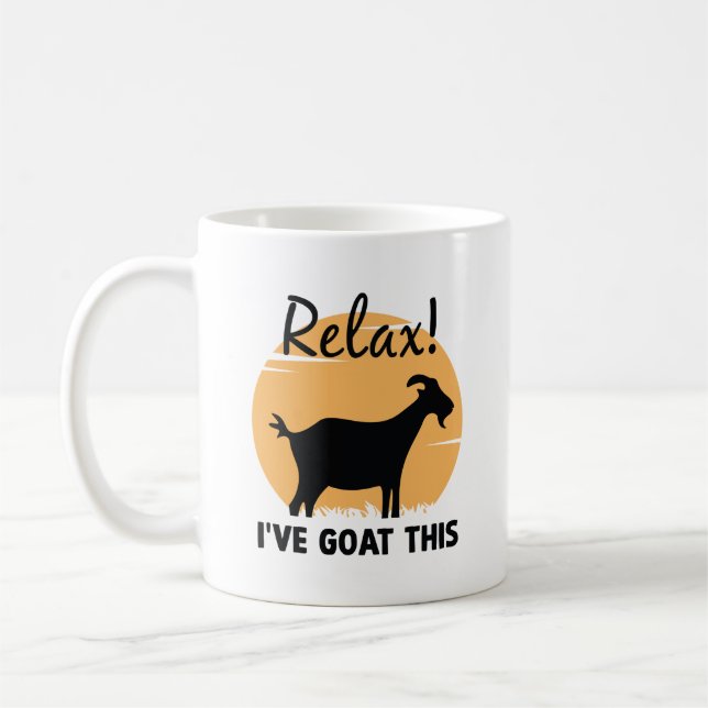 Caneca De Café Relaxe, eu tenho cabra isso (Esquerda)