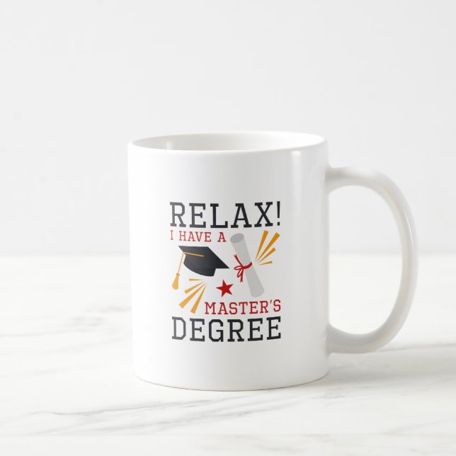 Caneca De Café Relaxe o título de mestre (Direita)