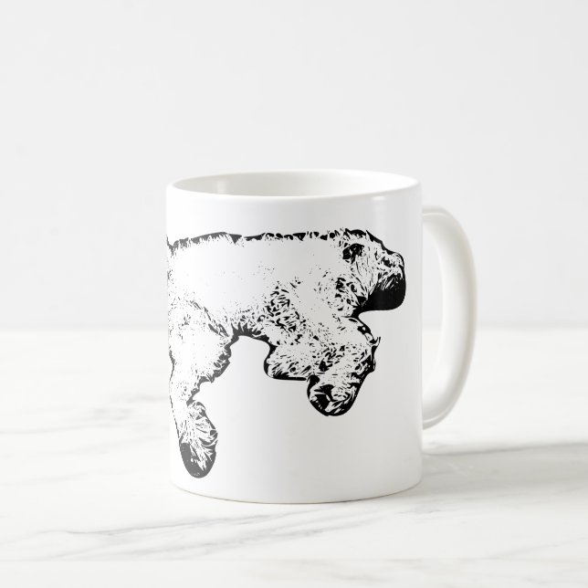 Caneca De Café Relaxed Spinone Ink Art Coffee Mug (Frente Esquerda)
