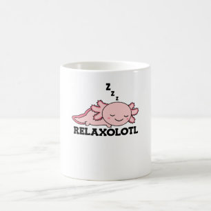Caneca De Café Relaxolotl Axolotl Amantes, Animais Cachorros Rela