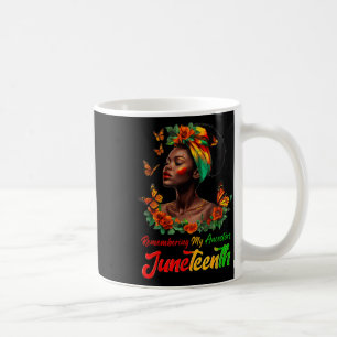 Caneca De Café Relembrando os meus ancestrais 1865 Juneteten Wome