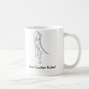 Caneca De Café Relha, regras de Ann Coulter!