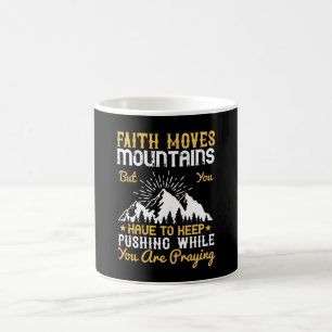 Caneca De Café Religião - A Fé Movimenta Montanhas