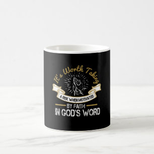 Caneca De Café Religião - Vale a pena correr risco