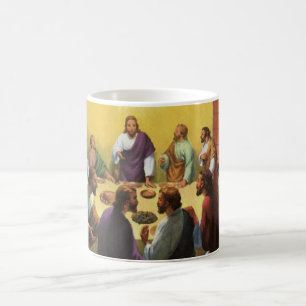 Caneca De Café Religião Vintage, Última Ceia com Jesus Cristo