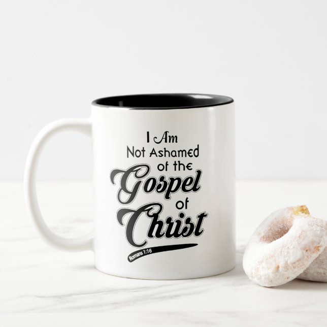 Caneca de café religiosa cristã nao humilhada da (Com Donut)