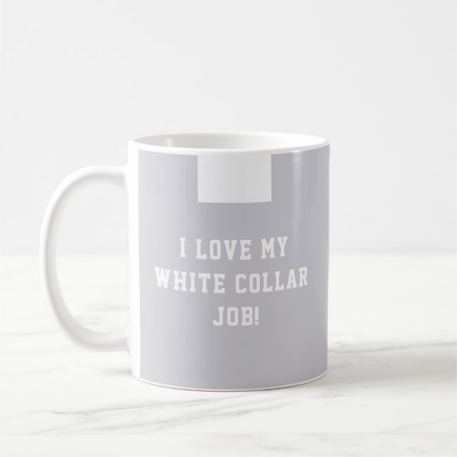 Caneca De Café Religioso do Colar Branco do Católico Deacon Clerg (Esquerda)