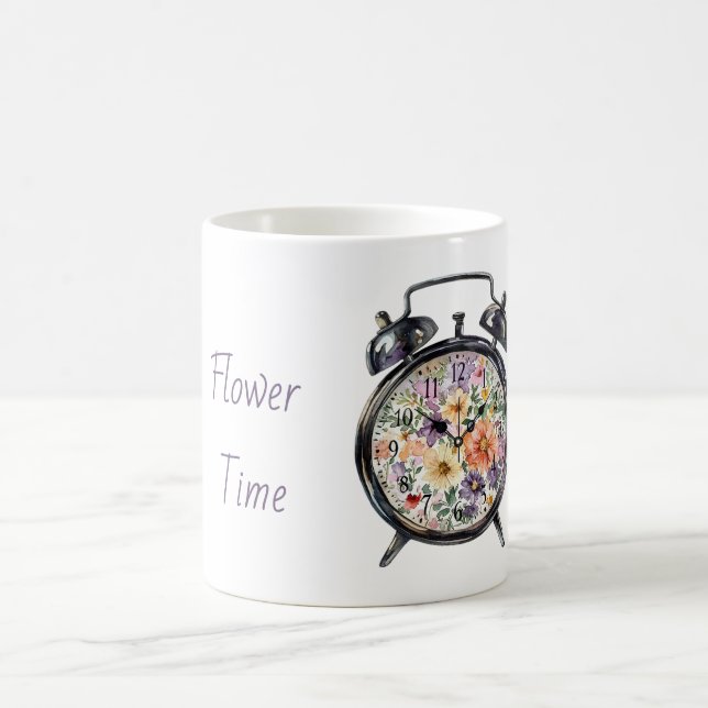 Caneca De Café Relógio Alarme Hora da Flor (Centro)