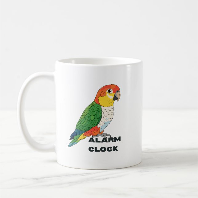 Caneca De Café Relógio Alarme Sun Conure – (Esquerda)