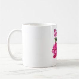 Caneca De Café Relógio de parede quadrada de Hibiscus