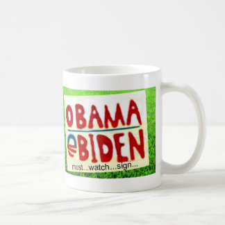 Caneca De Café Relógio do sinal de Obama