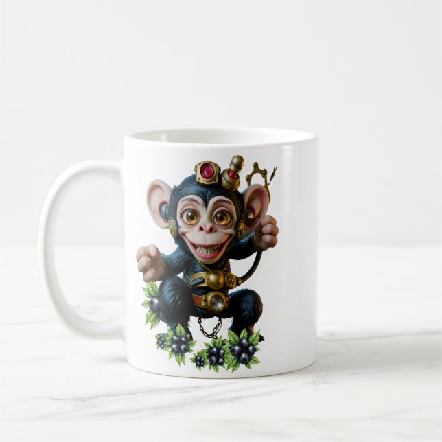 Caneca De Café Relógio Guardião da Caverna – O Macaco Sussurrante (Esquerda)